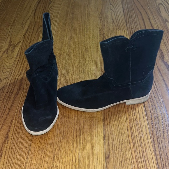 Splendid Woman’s Black Leather Booties Size 7.5 - Picture 1 of 6